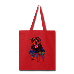Hand painted rottweiler Tote Bag