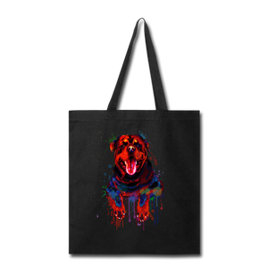 Hand painted rottweiler Tote Bag