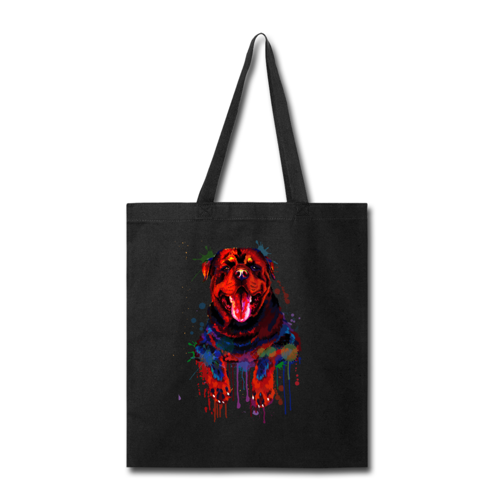 Hand painted rottweiler Tote Bag