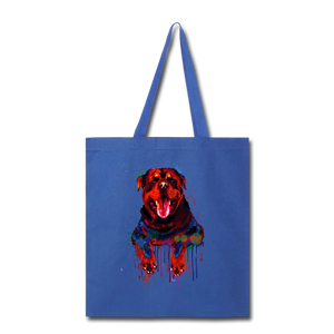 Hand painted rottweiler Tote Bag