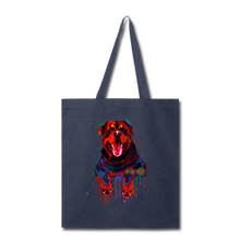 Load image into Gallery viewer, Hand painted rottweiler Tote Bag