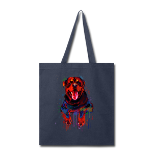 Hand painted rottweiler Tote Bag