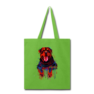 Hand painted rottweiler Tote Bag