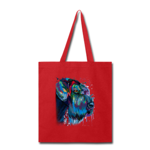 Hand painted Schnauzer Tote Bag