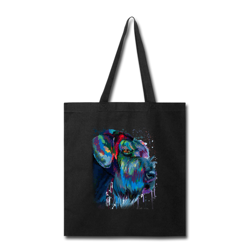 Hand painted Schnauzer Tote Bag