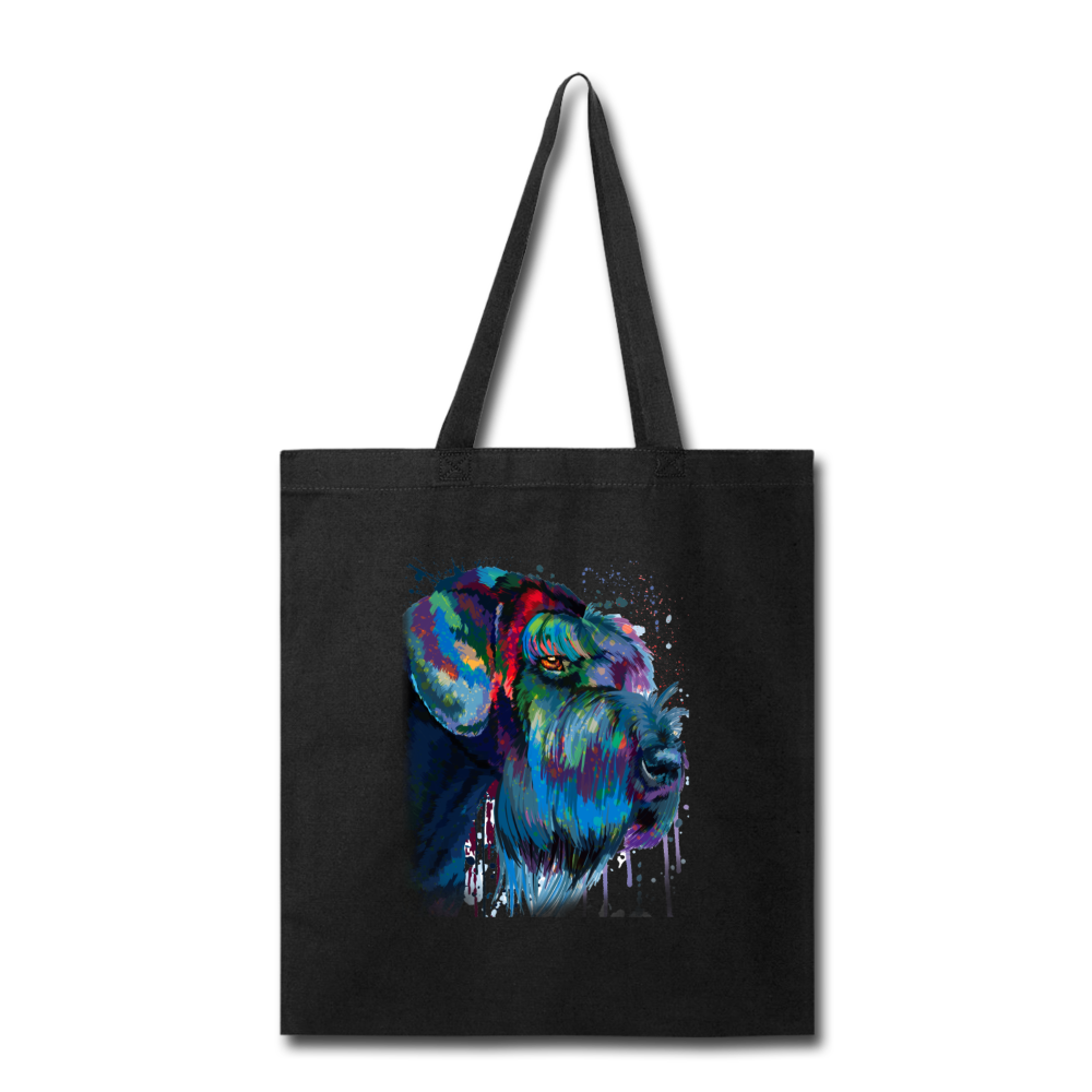 Hand painted Schnauzer Tote Bag