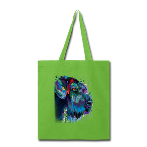 Hand painted Schnauzer Tote Bag