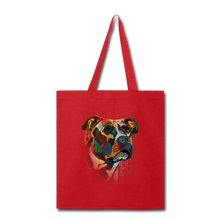 Load image into Gallery viewer, Hand painted pitbull Tote Bag
