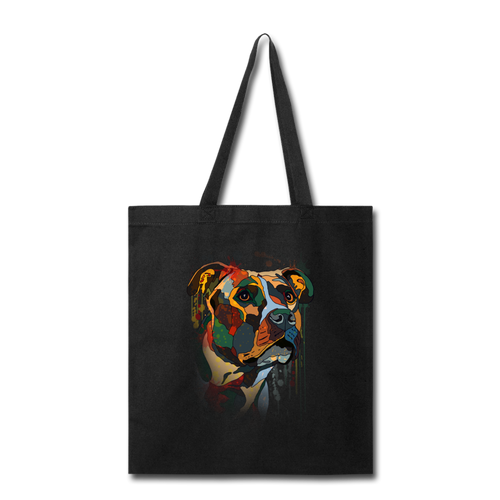 Hand painted pitbull Tote Bag
