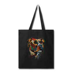 Hand painted pitbull Tote Bag