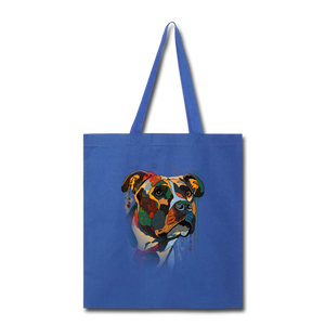 Hand painted pitbull Tote Bag