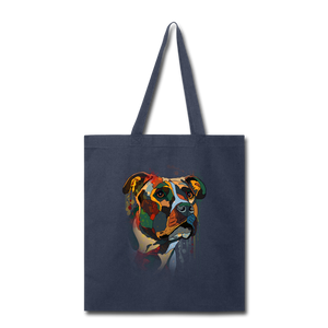 Hand painted pitbull Tote Bag