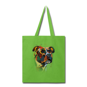 Hand painted pitbull Tote Bag