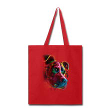 Load image into Gallery viewer, Hand painted pitbull Tote Bag