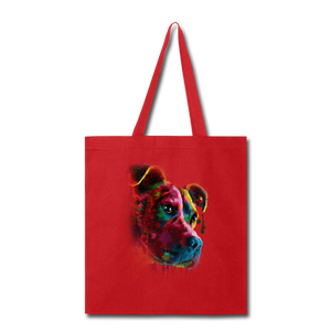Hand painted pitbull Tote Bag