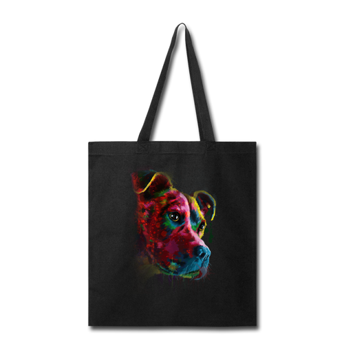 Hand painted pitbull Tote Bag