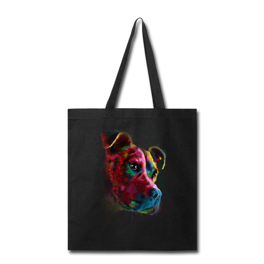 Hand painted pitbull Tote Bag