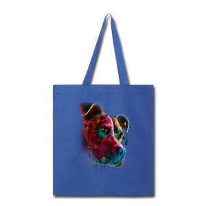 Hand painted pitbull Tote Bag