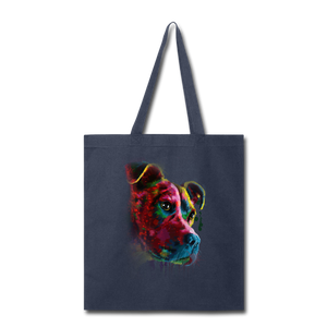 Hand painted pitbull Tote Bag