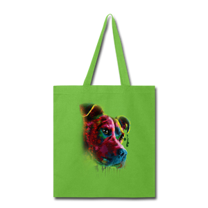Hand painted pitbull Tote Bag